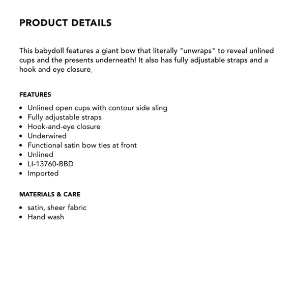 NWT Adore Me Bessima Red Babydoll Lingerie Size 2X - Picture 10 of 10